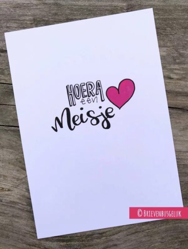 Hoera! Een meisje!